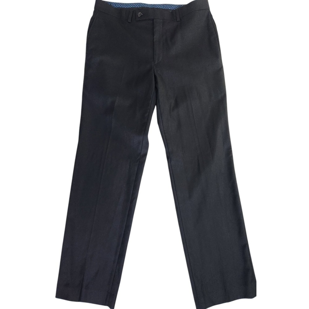 Lauren Ralph Lauren Pants Men's 32x30 Gray Polyblend Flat Front Straight Leg